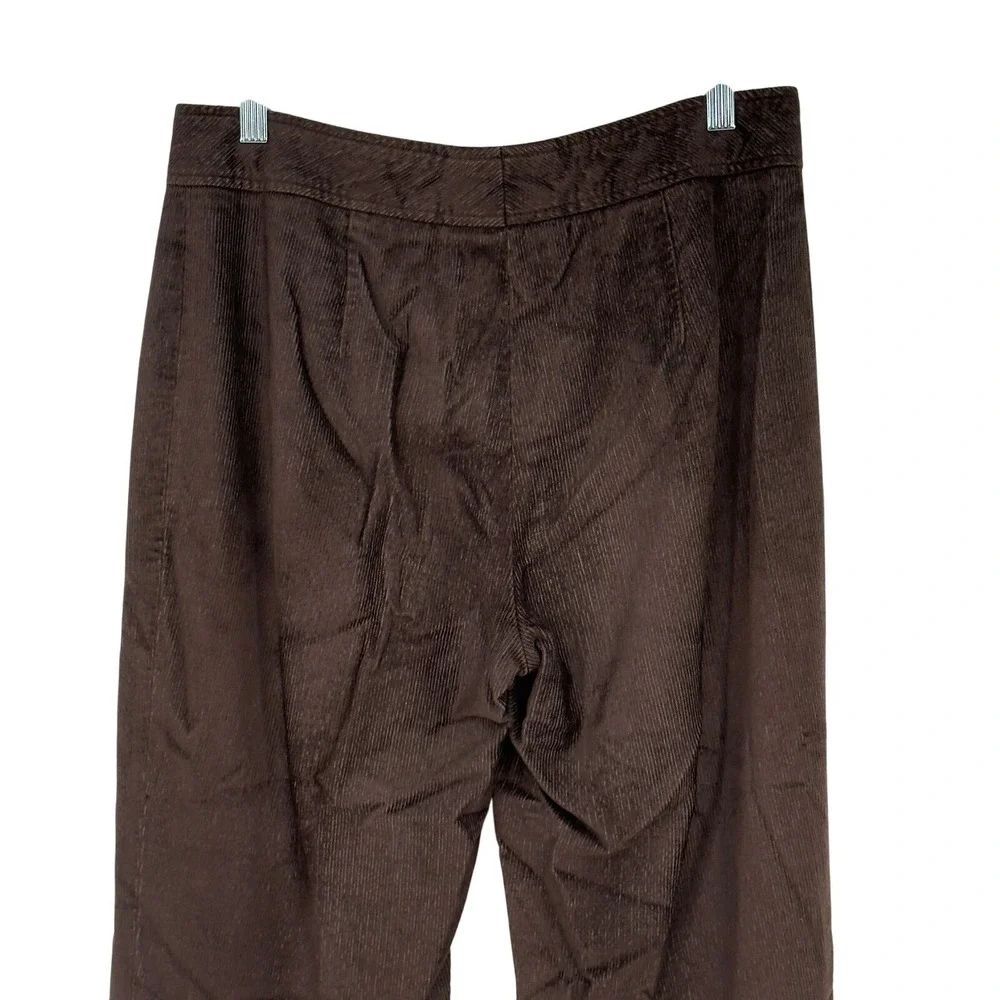 Escada Brown Stretch Corduroy Flare Pants EU 38 US‎ 8 Neiman Marcus